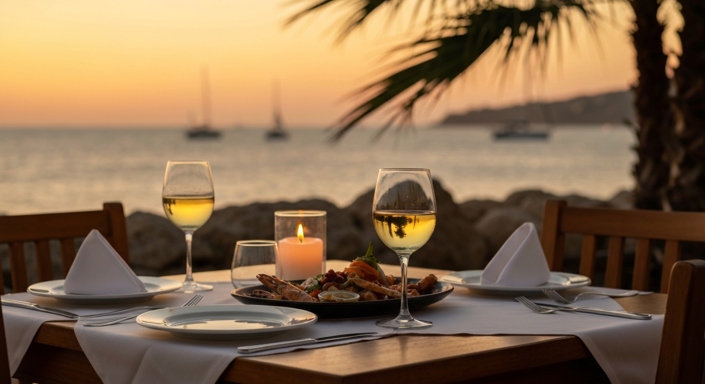 Dinner am Wasser